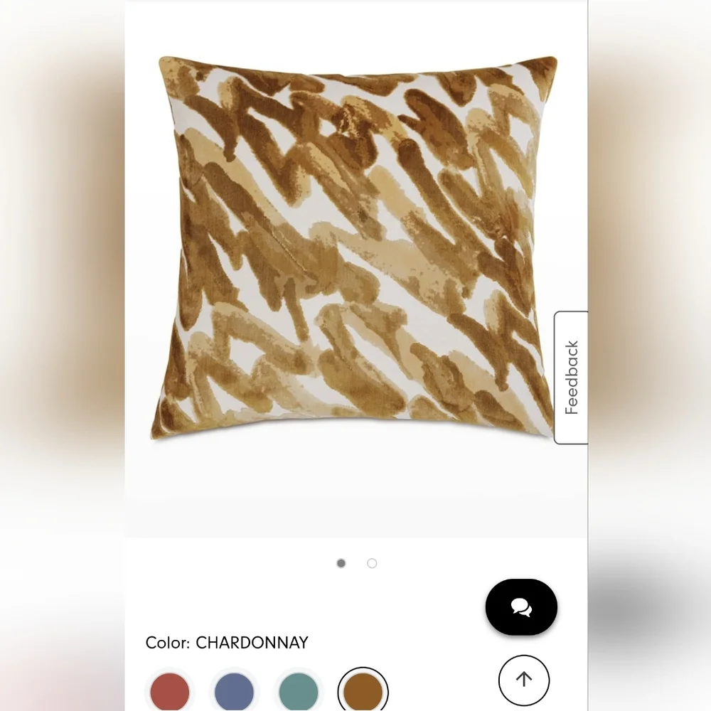 Eastern Accents Shablam velvet pillow cover 22' gold